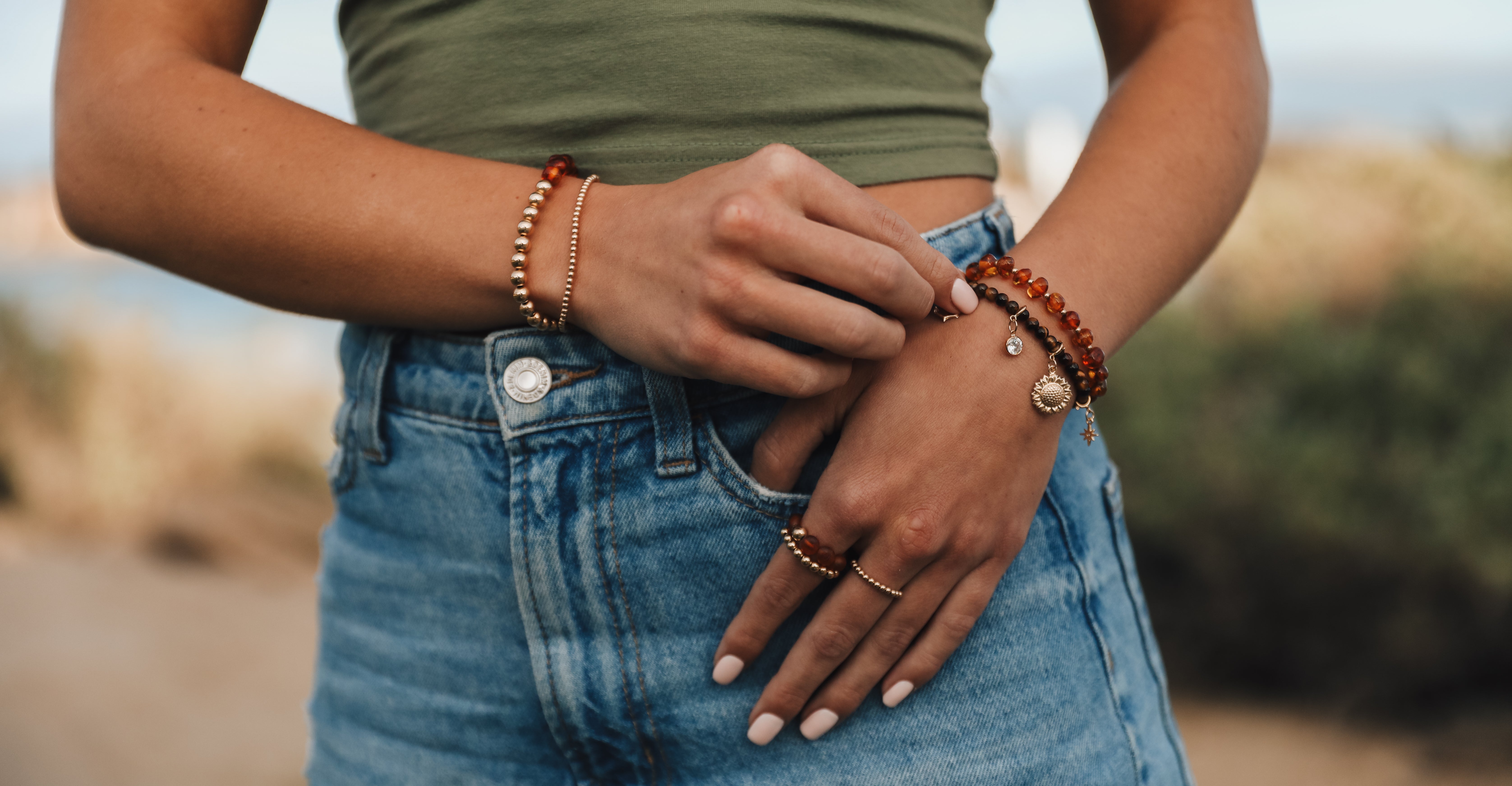14K Gold Filled Charm - Sunflower